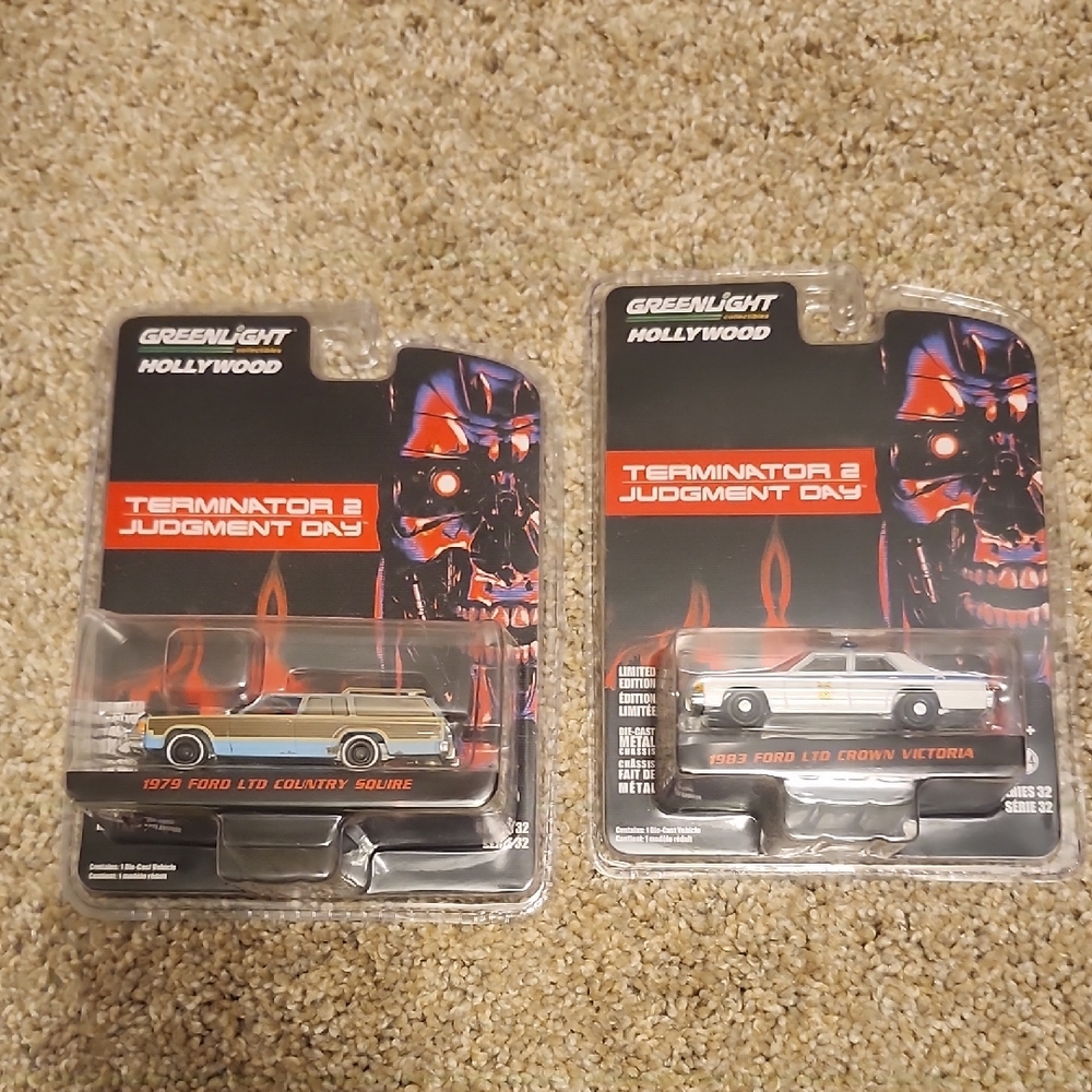 Greenlight Hollywood Terminator 2 Diecast Cars